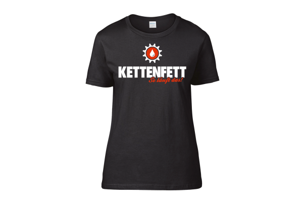 Girlie Shirt KETTENFETT, Motiv Logo